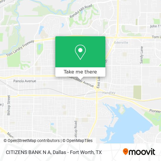 CITIZENS BANK N A map