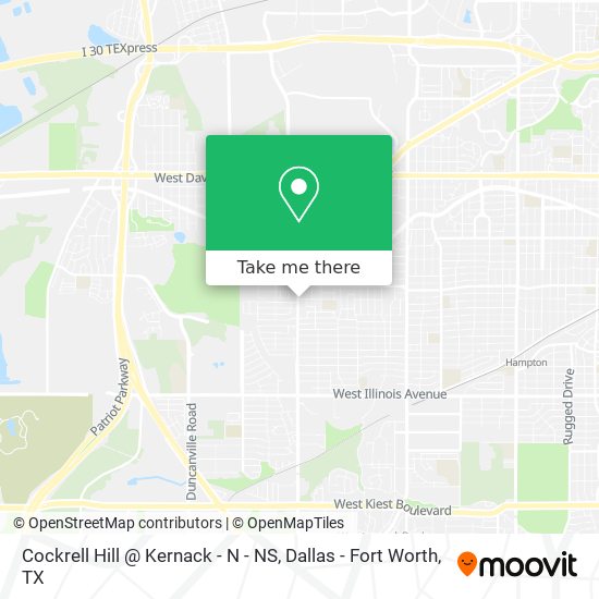 Cockrell Hill @ Kernack - N - NS map