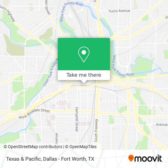 Texas & Pacific map