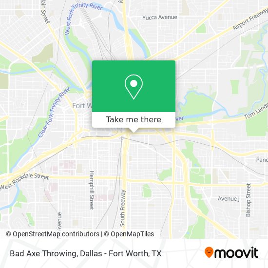 Bad Axe Throwing map
