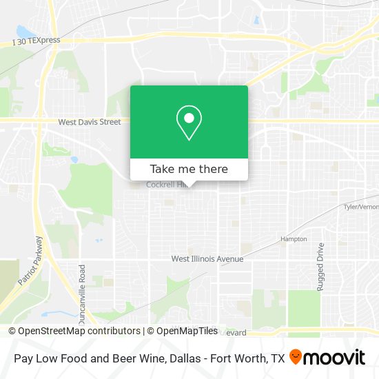 Pay Low Food and Beer Wine map