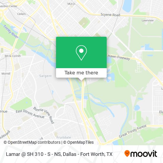 Lamar @ SH 310 - S - NS map