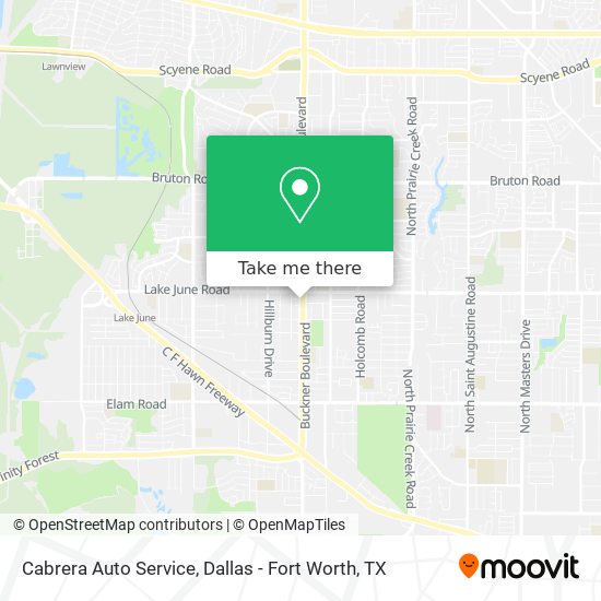 Mapa de Cabrera Auto Service