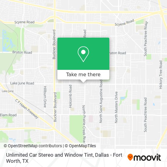Unlimited Car Stereo and Window Tint map