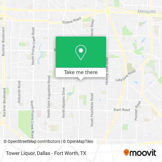 Tower Liquor map