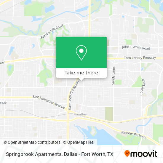 Mapa de Springbrook Apartments