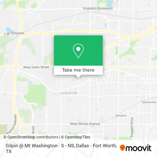 Gilpin @ Mt Washington - S - NS map