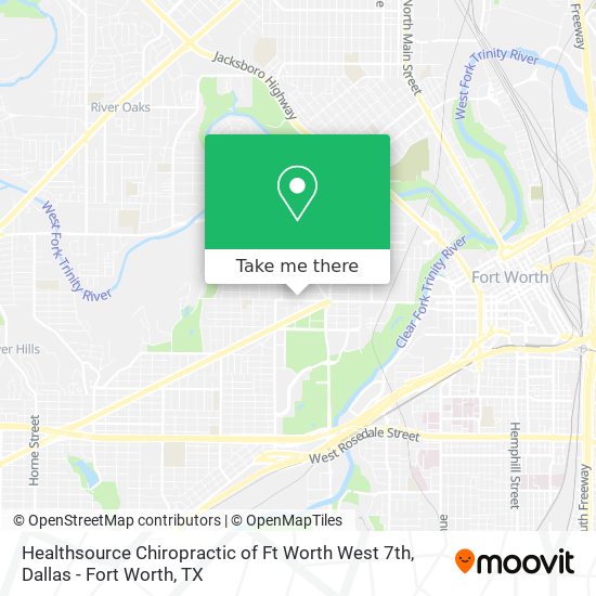 Mapa de Healthsource Chiropractic of Ft Worth West 7th