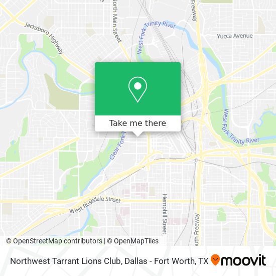 Northwest Tarrant Lions Club map