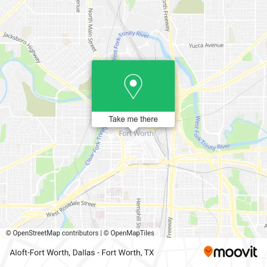 Mapa de Aloft-Fort Worth