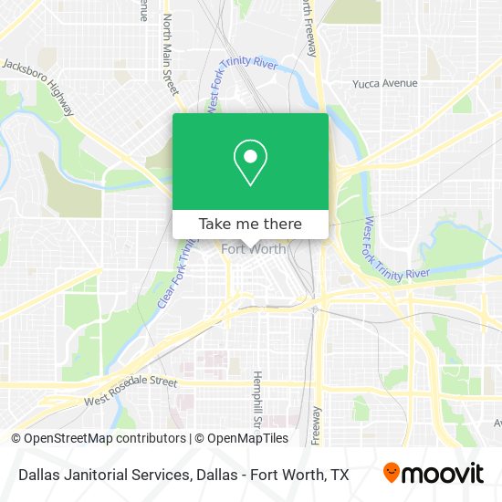 Dallas Janitorial Services map