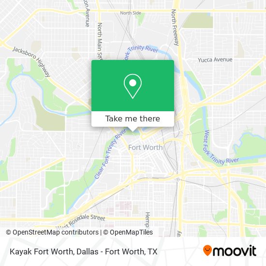 Mapa de Kayak Fort Worth
