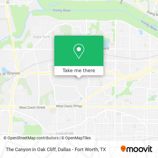 The Canyon in Oak Cliff map