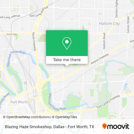 Blazing Haze Smokeshop map