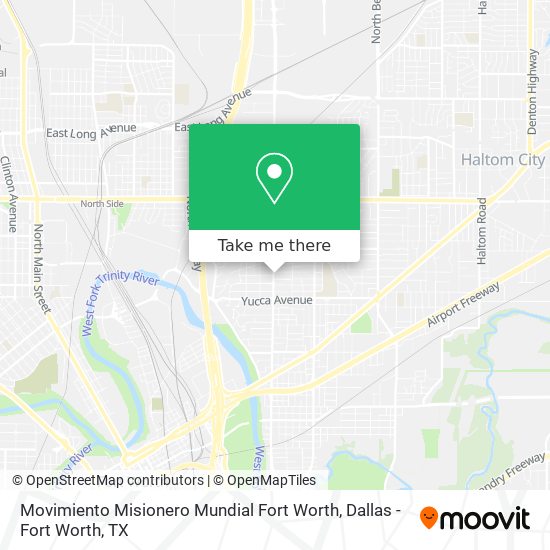 Movimiento Misionero Mundial Fort Worth map