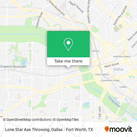 Mapa de Lone Star Axe Throwing