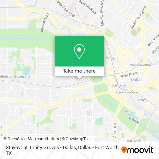 Mapa de Stayovr at Trinity Groves - Dallas