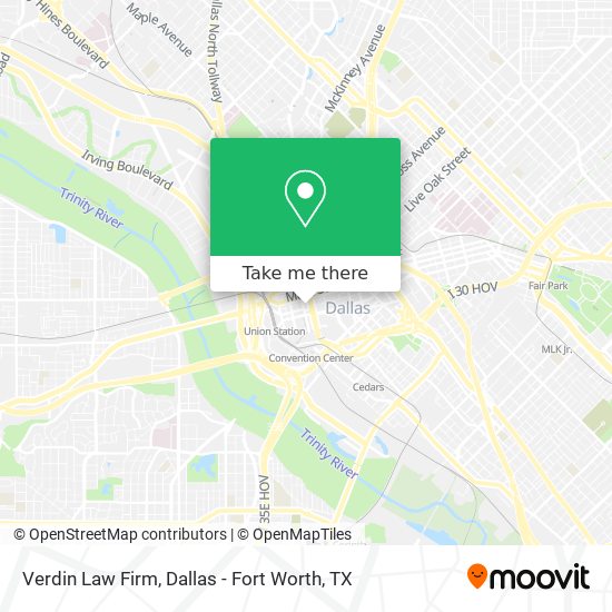 Verdin Law Firm map