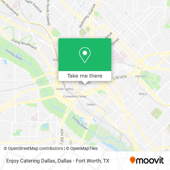 Enjoy Catering Dallas map