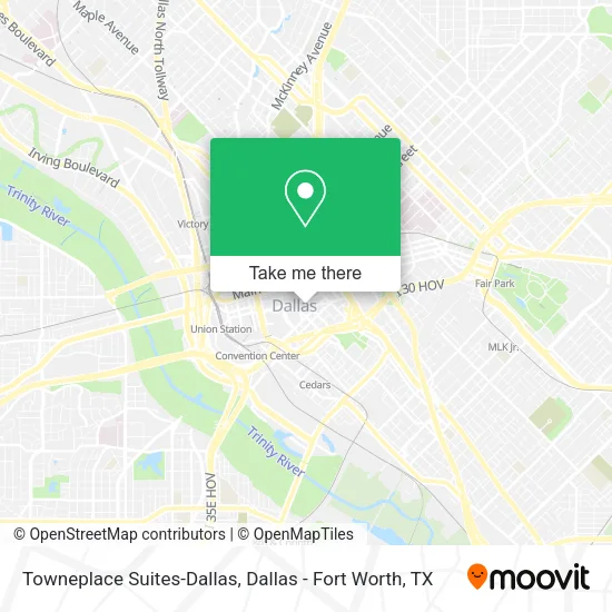Towneplace Suites-Dallas map