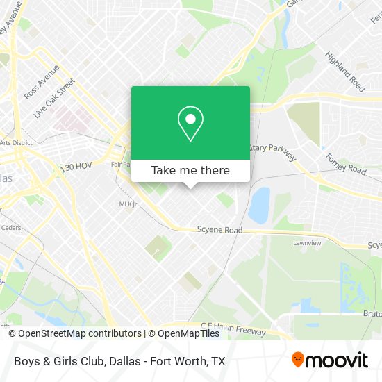 Boys & Girls Club map