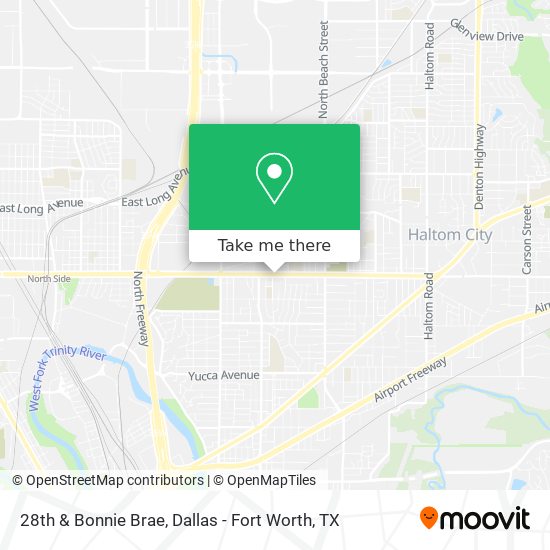 28th & Bonnie Brae map