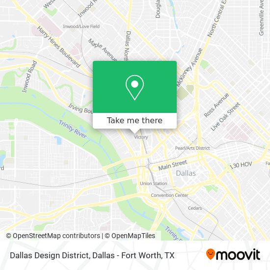 Dallas Design District map