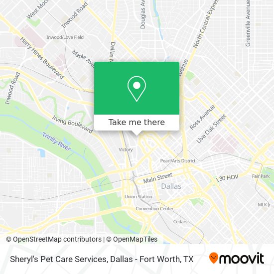 Mapa de Sheryl's Pet Care Services