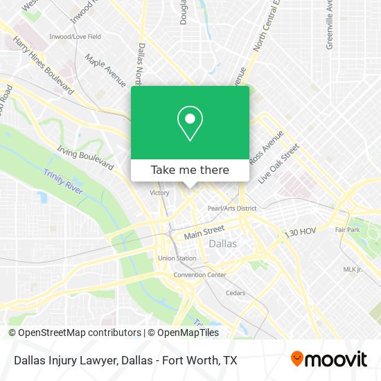 Mapa de Dallas Injury Lawyer