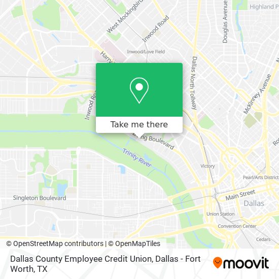 Dallas County Employee Credit Union map