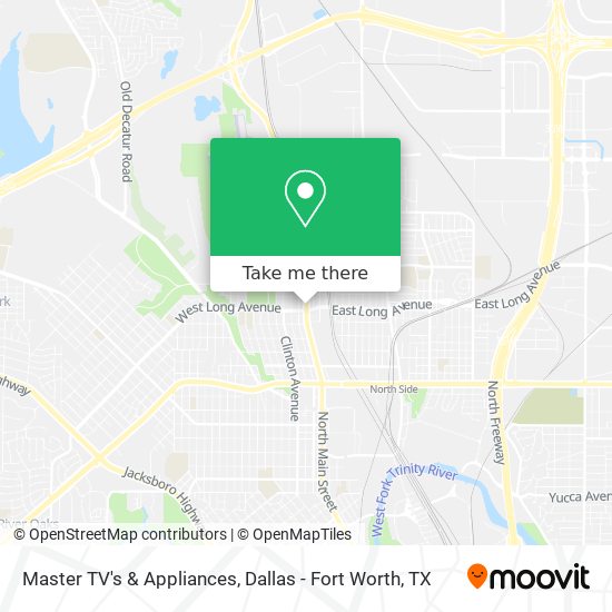 Master TV's & Appliances map