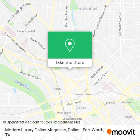 Modern Luxury Dallas Magazine map