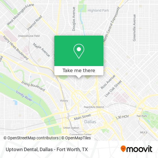 Uptown Dental map