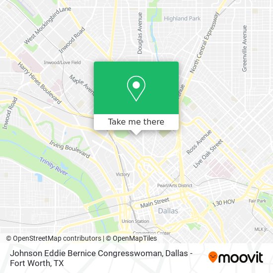 Johnson Eddie Bernice Congresswoman map