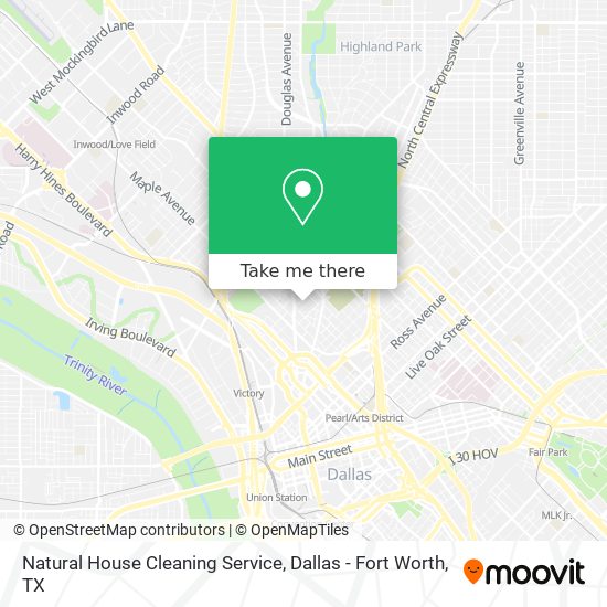 Natural House Cleaning Service map