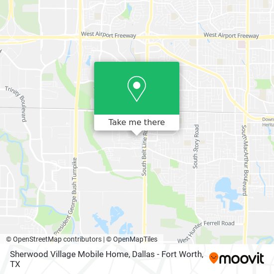 Sherwood Village Mobile Home map