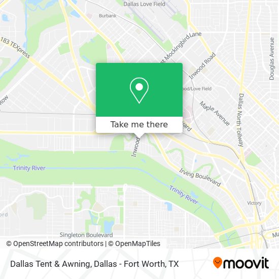 Dallas Tent & Awning map