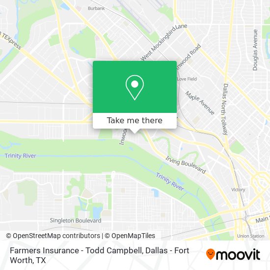 Farmers Insurance - Todd Campbell map