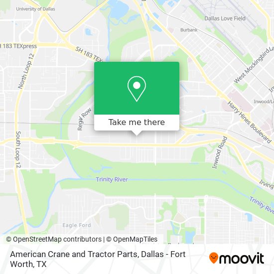 American Crane and Tractor Parts map
