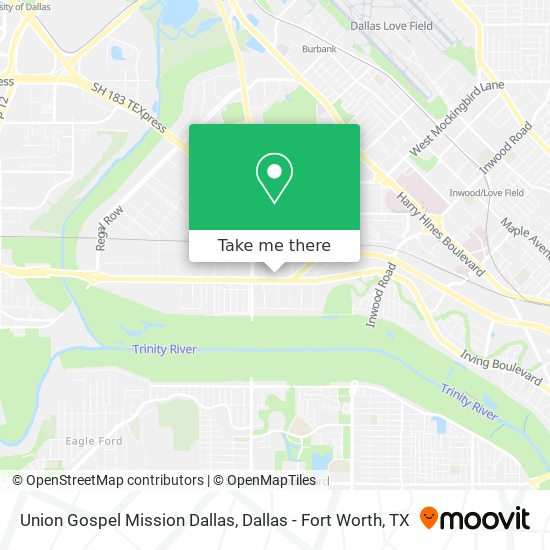 Union Gospel Mission Dallas map