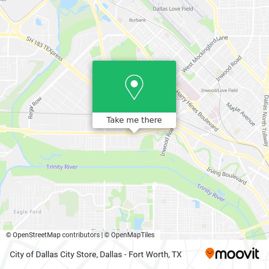 City of Dallas City Store map