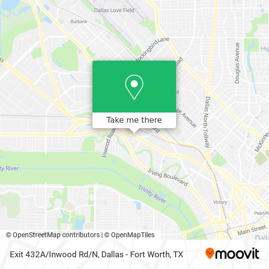 Mapa de Exit 432A/Inwood Rd/N