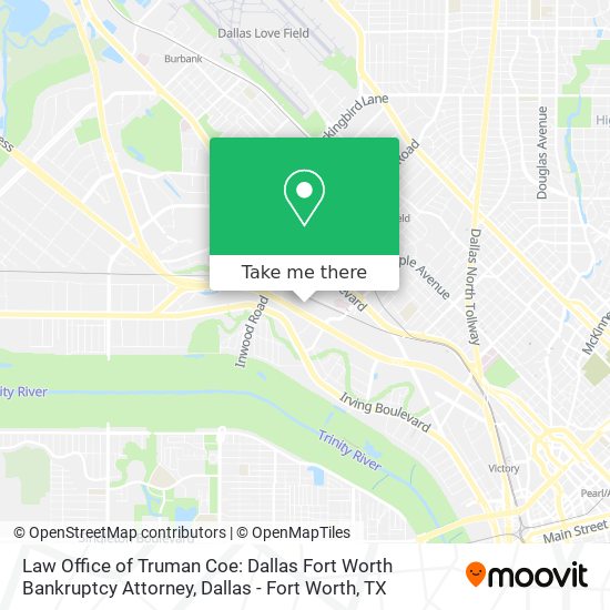 Law Office of Truman Coe: Dallas Fort Worth Bankruptcy Attorney map