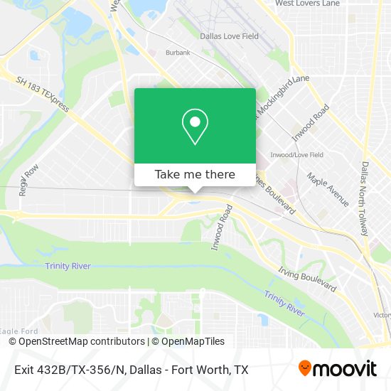 Mapa de Exit 432B/TX-356/N