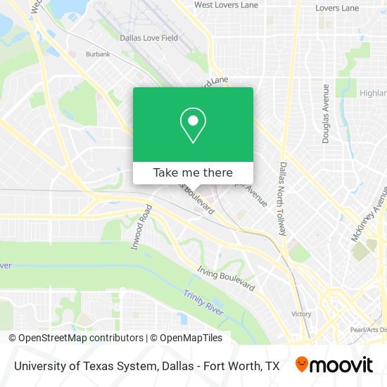 University of Texas System map