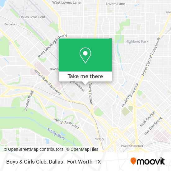 Boys & Girls Club map