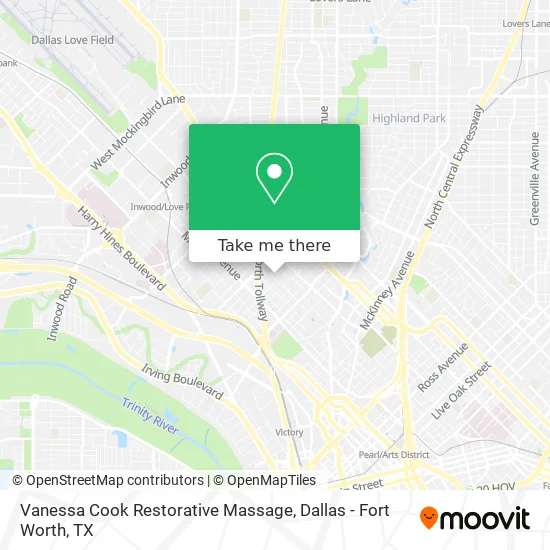 Vanessa Cook Restorative Massage map