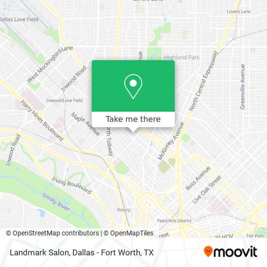 Landmark Salon map