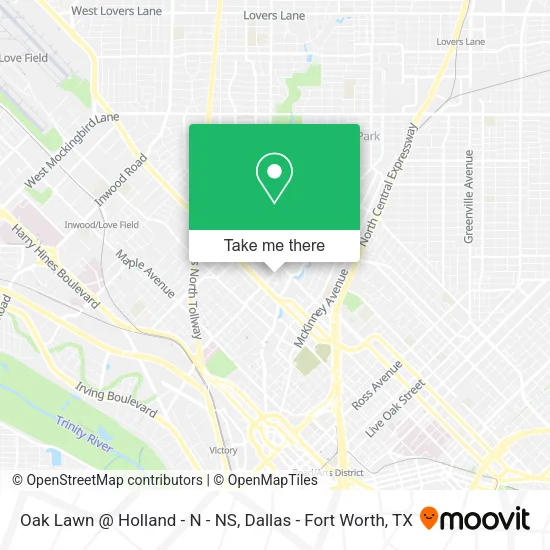 Oak Lawn @ Holland - N - NS map