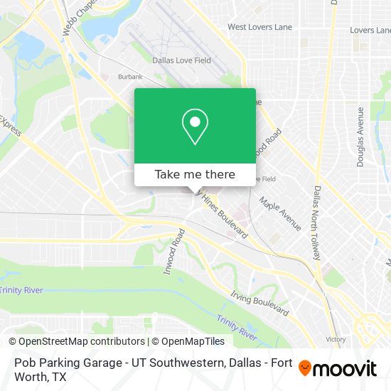 Pob Parking Garage - UT Southwestern map